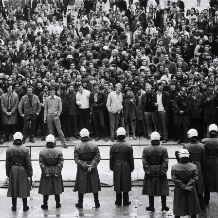 Barbara Klemm: Blockade der Goethe Universität, 16. Mai 1968