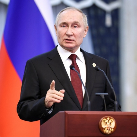 Wladimir Putin beim Eurasischen Gipfel 2022
