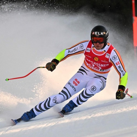 Romed Baumann in Aktion