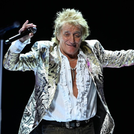 Rod Stewart bei einem Auftritt in Florida 2025