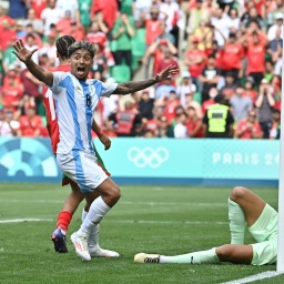 Argentiniens Geoffroy Guichard vor dem marokkanischen Tor