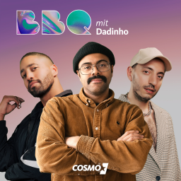 Die beiden Moderatoren des Podcasts mit ihrem Gast Dadinho