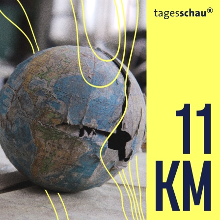 Ein kaputter Globus. 