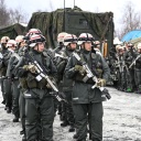 Schwedische Soldaten nehmen an &#034;Cold Response&#034; teil, einem Großmanöver der NATO unter Führung von Norwegen, März 2022