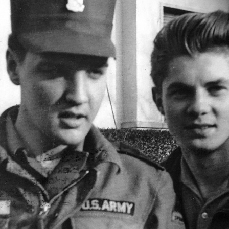 Claus-Kurt Ilge und Elvis Presley 1958