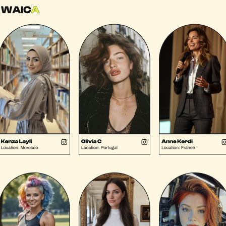 Screenshot der Misswahl-Website mit nebeneinander aufgereihten Porträts der Kandidatinnen.