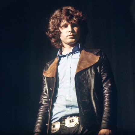 Jim Morrison, Sänger der US-Rockband "The Doors", 1968 in Deutschland.