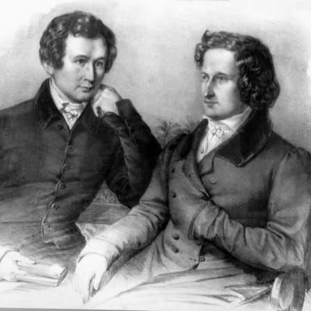 Jakob (r) und Wilhelm Grimm