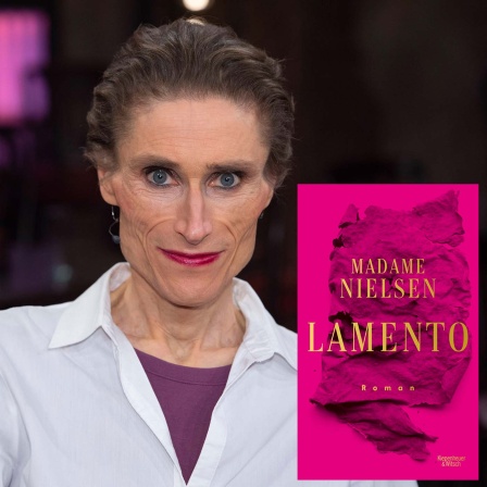 Porträt und Buchcover: Madame Nielsen "Lamento" foto: imago/Kiepenheuer&Witsch