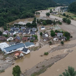 Archivbild: Das durch die Flutkatastrophe zerstörte Dorf Insul (Rheinland-Pfalz, 2021).