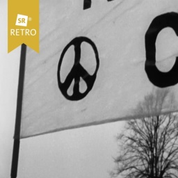 Plakat mit Peace-Symbol