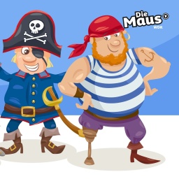 Illustration: Die Unsinkbaren Drei sind drei lachende Piraten.