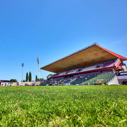 Das Stadion im Friedrich-Ludwig-Jahn-Sportpark in Beriln.