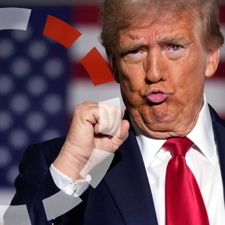 US-Präsident Donald Trump mit geballter Faust