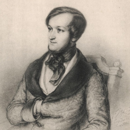 Richard Wagner im Caffè Lavena