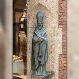 Nikolaus-Statue am Spiekerhof in Münster