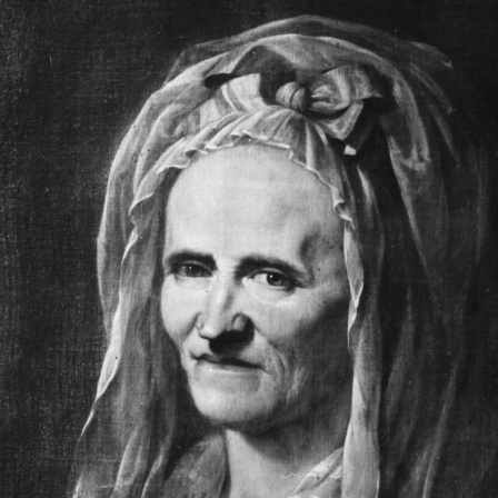 Die Dichterin Anna Louisa Karsch, genannt die Karschin. Zuschnitt eines Porträts aus dem Jahr 1791