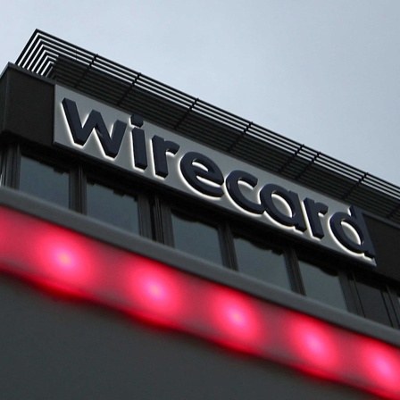 Wirecard-Schriftzug auf einem Firmengebäude