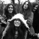 Band Can am 1.12.1971_ (L-r): Irmin Schmidt, Jaki Liebezeit, Michael Karoli, Ulli Gerlach, Holger Szukay und vorn Damo Suzuki.