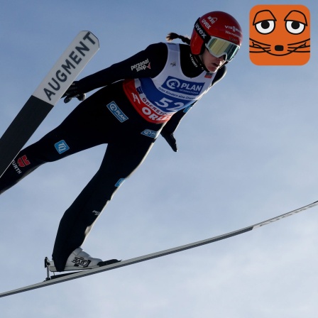 Skispringerin Selina Freitag beim Training der Two Nights Tour in Oberstdorf