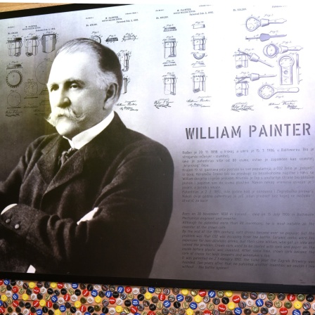 Plakat mit William Painter aus dem Museum von Zagreb