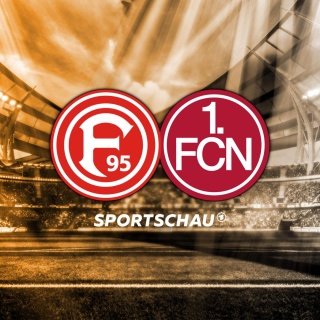 Logo Fortuna Düsseldorf gegen 1. FC Nürnberg