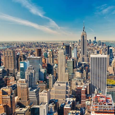 Blick auf die Skyline von Manhattan (Foto: imago images/ Panthermedia)