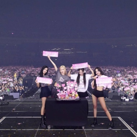 Die K-Pop-Band Blackpink am 17. September 2023 in Seoul, am Ende ihrer Welttournee.