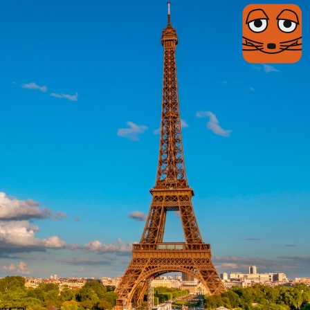 Blick auf Paris mit Eiffelturm