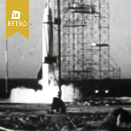 Rakete an der Startrampe