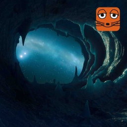 Eine magische Höhle.