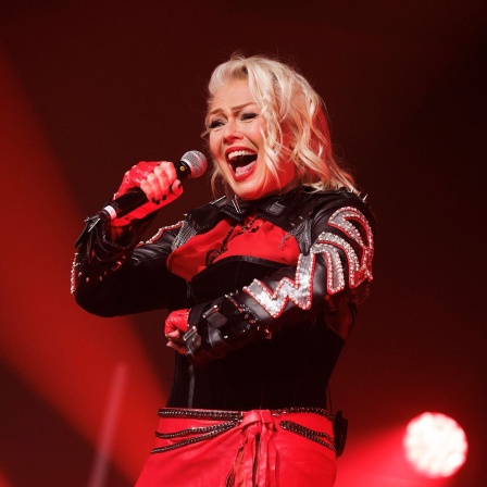 Sängerin Kim Wilde bei ihrem Auftritt im Rahmen der The Greatest Hits Tour 2022 im Carlswerk Victoria.