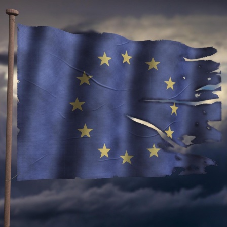 Zerrissene EU-Flagge