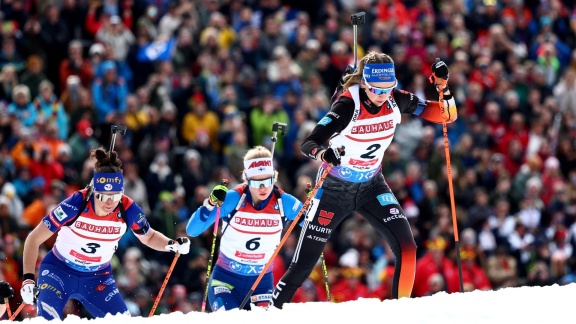 Sportschau Wintersport - Wm-massenstart Der Frauen In Lenzerheide - Re-live