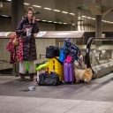 Empfang von ukrainischen Flüchtlingen auf dem Berliner Hauptbahnhof