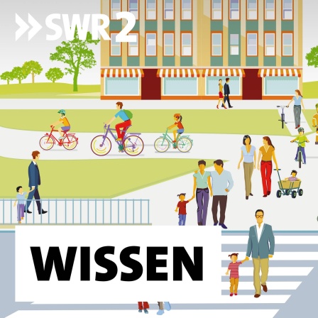 Stadtsilhouette einer Stadt mit Verkehr und Fußgängern (Illustration): Eine Reform des Straßenverkehrsgesetzes soll die Rechte der Gehenden stärken. Nicht alle befürworten das.