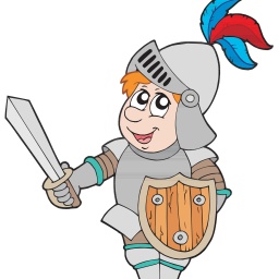 Illustration eines Ritter