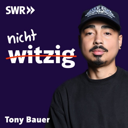 nicht witzig - Humor ist, wenn die anderen lachen. Video-Podcast. Zu sehen ist das Logo des Deep Talk Podcasts nicht witzig und der Gast der Sendung Tony Bauer