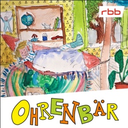 Bunte Zeichnung: ein Mädchen mit Gipsbein, sie liegt in der Hängematte in einem Kinderzimmer (Quelle: Karen Matting)