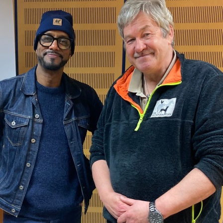 Yared Dibaba mit Tierschützer Tom Bode