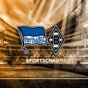 Logo Hertha BSC gegen Bor. Mönchengladbach