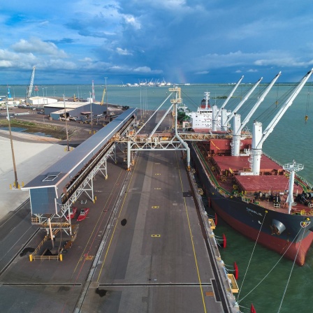 Der Hafen von Darwin, Australien, aufgenommen am 14. März 2017