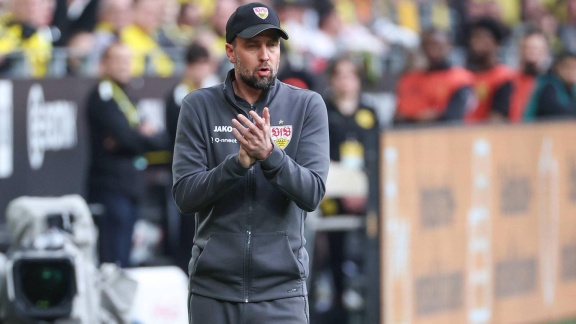 Sportschau - Stuttgarts Trainer Hoeneß - 'ich Bin Richtig Stolz Auf Die Jungs'