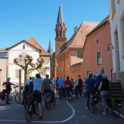 Ein Eindruck vom Bach-Radeln in Karlsruhe
