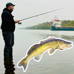 Heiner Prieß-Albertzki angelt im Nordostseekanal(Bild: rbb/F.Rößler)