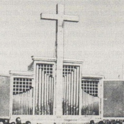 Die 1945 der Öffentlichkeit präsentierte Orgel in Rimini. 