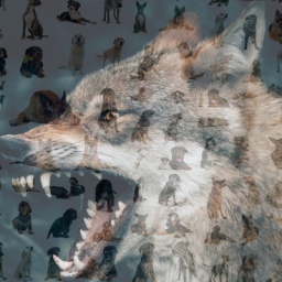 Sie stammen vom Wolf ab: Hunderassen und ein Repräsentant ihrer Vorfahren