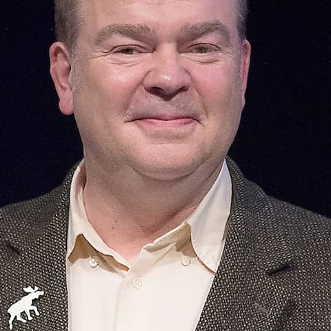 Schriftsteller und Musiker Max Goldt, bei der Verleihung des Satire-Preises «Göttinger Elch 2016"; © dpa/Swen Pförtner