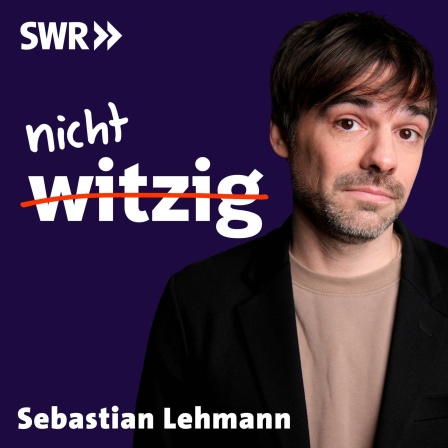 Video Podcast nicht witzig - Humor ist, wenn die anderen lachen. Zu sehen ist das Logo des Deep Talk Comedy Podcasts nicht witzig und der Gast der Sendung, Sebastian Lehmann.