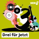 Illustration zum Podcast WDR 3 Drei für Jetzt, zu sehen sind eine Schaltplatte und ein Daumen, der nach unten zeigt und einer, der nach oben zeigt.